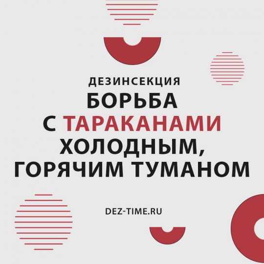 Борьба с тараканами холодным и горячим туманом
