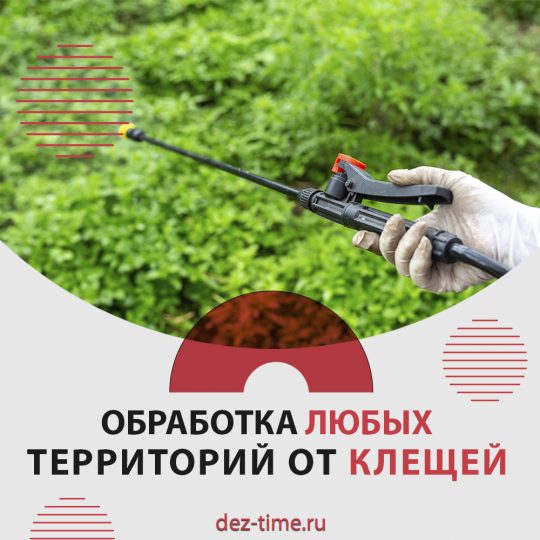 Обработка любых территорий от клещей!